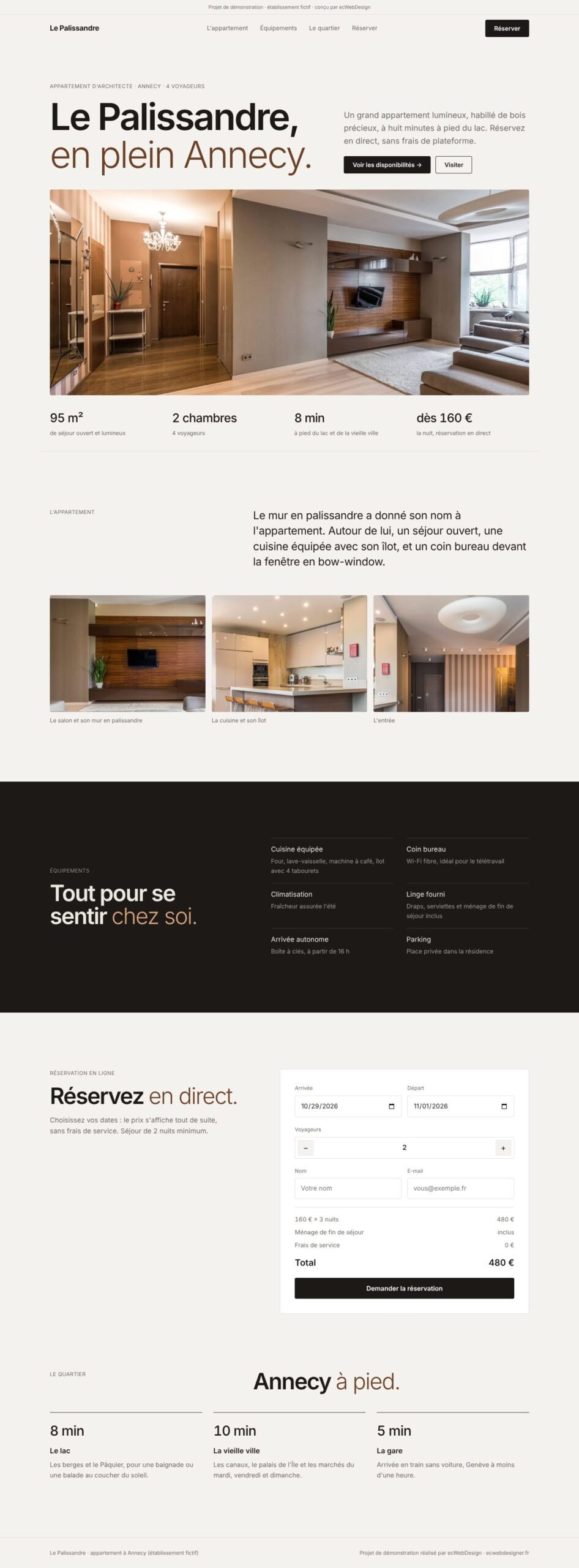 Le Palissandre, appartement à Annecy (projet de démonstration) — page complète